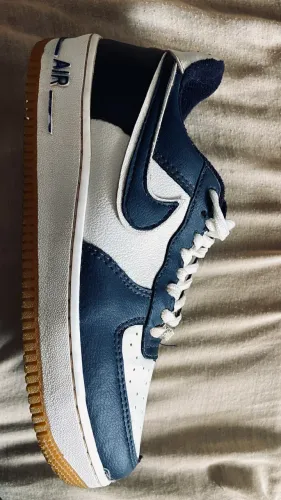 Tênis nike air force 1 azul e branco