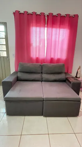 Sofá retrátil Máquina de lavar roupa Mesa de vidro