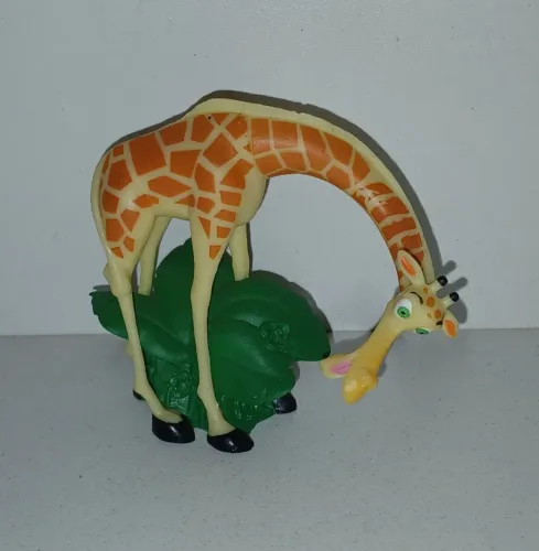 BONECO MINIATURA MADAGASCAR MELMAN GIRAFA