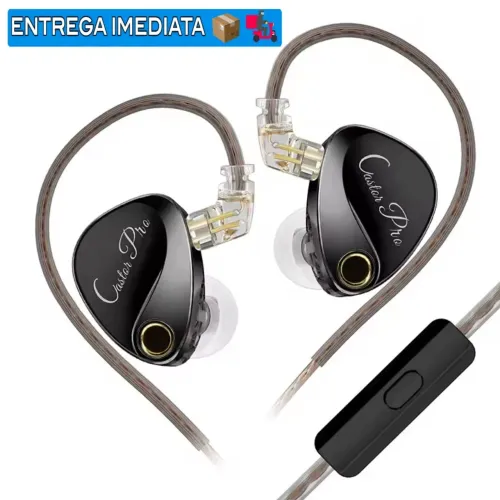 Fone KZ Castor Pro Target Bass Com Microfone - Novo Caixa Lacrada