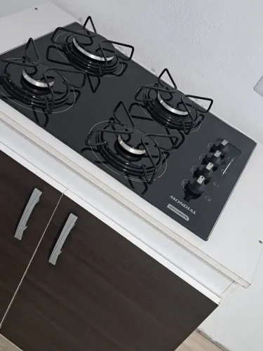 Fogão coktop com balcão