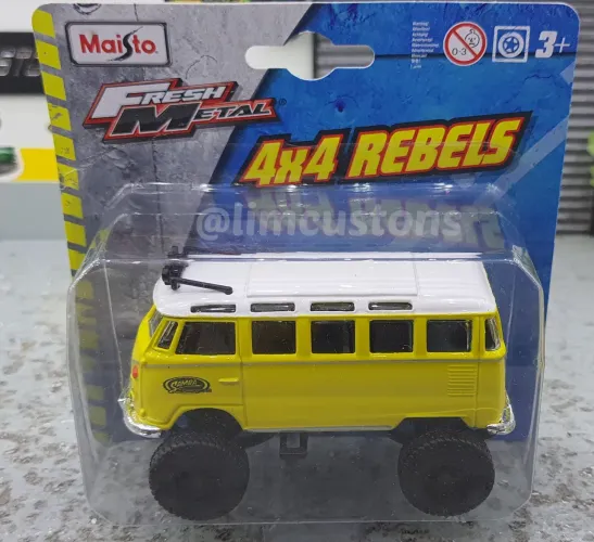 Miniatura Carrinho Volkswagen Kombi Samba 4x4 Maisto 1:40