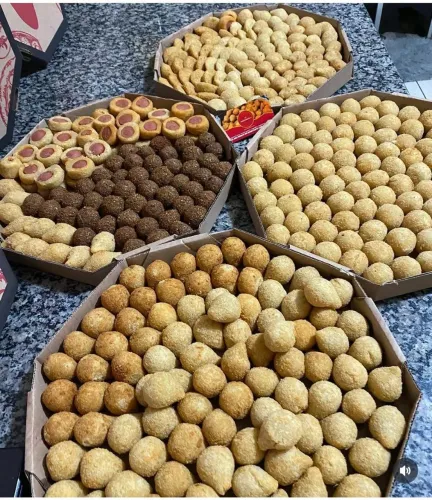 Salgados para festas.