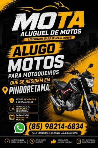 Motos pra alugar  em pindoretama 