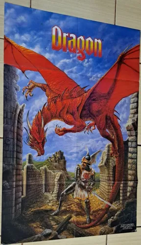 PÔSTER GIGANTE DRAGON - FANTASIA MEDIEVAL - A82 X L55 CM