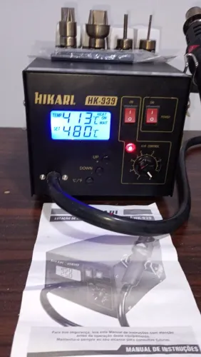Ferramenta estação retrabalho digital SMD Hikari HK ar quente