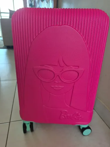 Mala Escolar Barbie 4 rodas