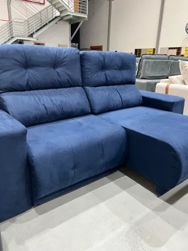 Sofá Retrátil Azul DIRETO DA FABRICA