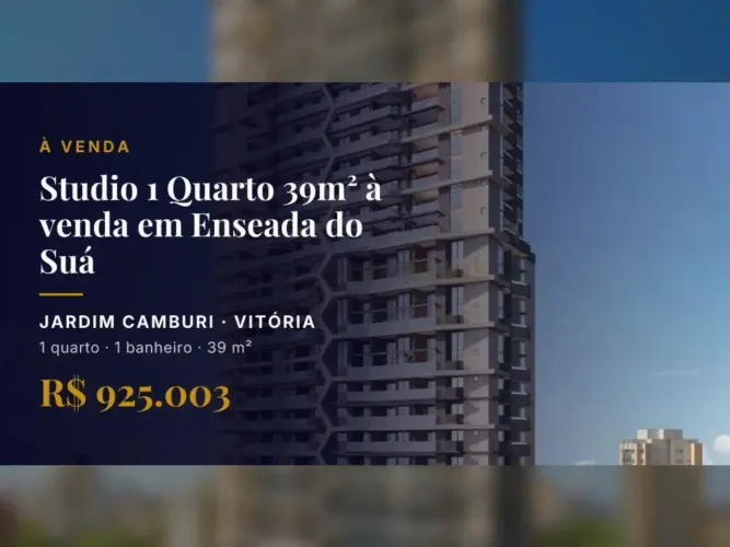 Seu Espaço no Estilo: Studio Moderno em Jardim Camburi, Vitória/ES!