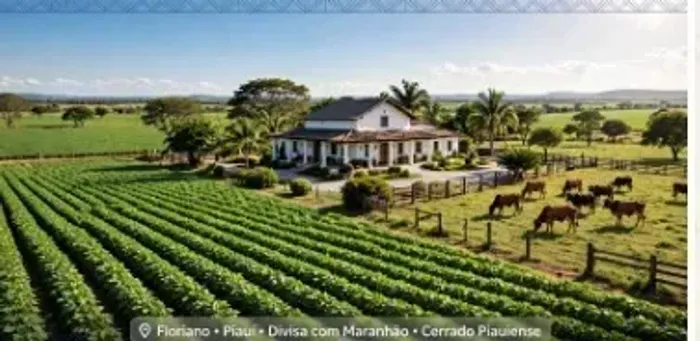 Fazenda de 70 hectares com casa, curral, deposito em Campo Velho - Floriano - PI