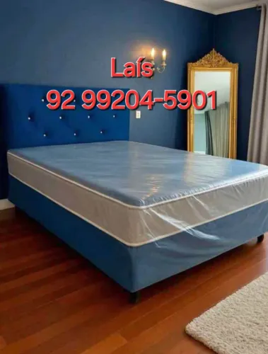 Cama de casal semi ortopédica ( cana)