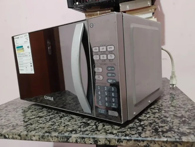 Microondas inox espelhado