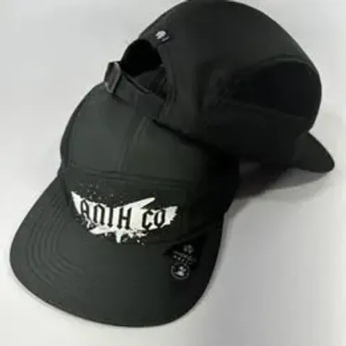 BONÉ FIVE PANEL RECORTE BRUMA PRETO TELA PRETO