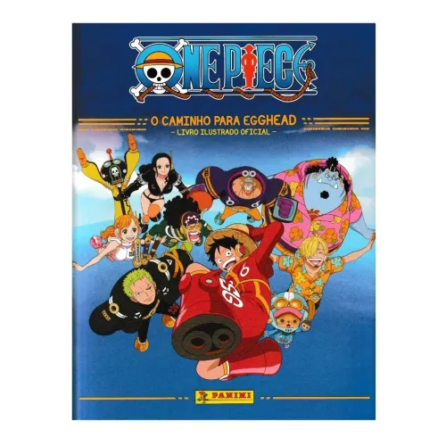 Álbum de figurinhas One Piece O Caminho para Egghead e Set completo para colar.