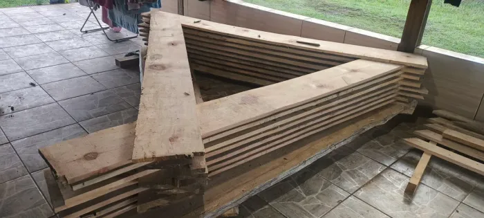 OFERTA: 23 tábuas de Araucária Secas (2,90m x30cm)