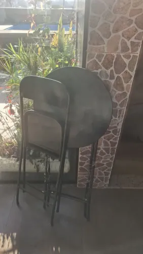 Mesa Bistro de ferro com 1 cadeira