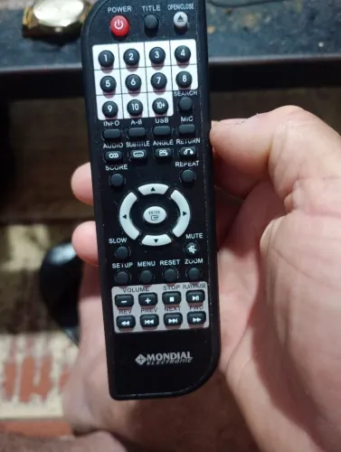 Controle remoto dvd Mondial