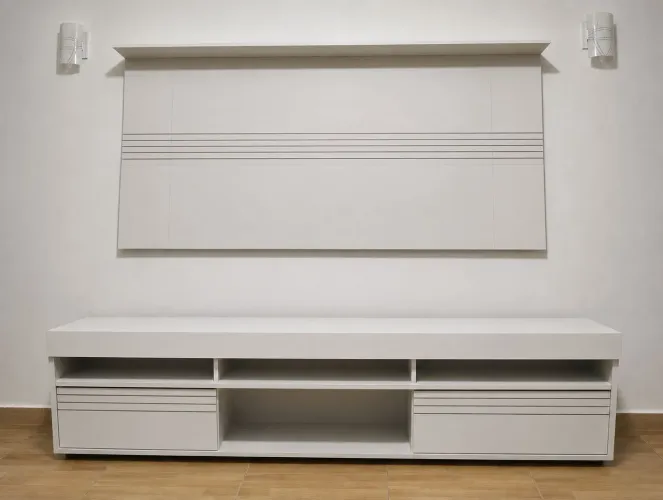 Rack e Painel de TV, já vem com suporte até 55 polegadas