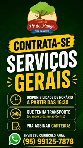 Contrata-se serviços gerais 