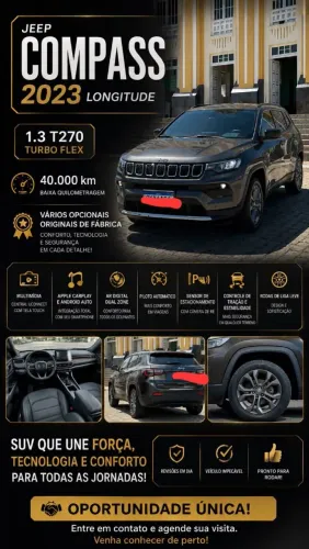 Jeep Compass Long. T270 1.3 TB 4X2 Flex AUT 2023