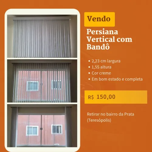 Persiana Vertical com Bandô