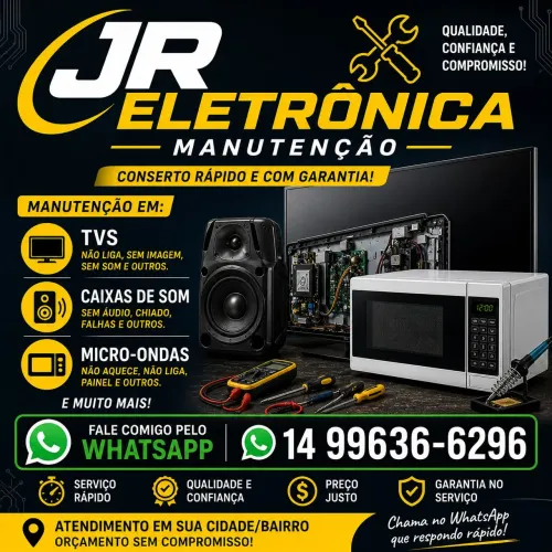 Conserto de aparelhos eletrônicos tvs,som,monitores,micro-ondas em geral!