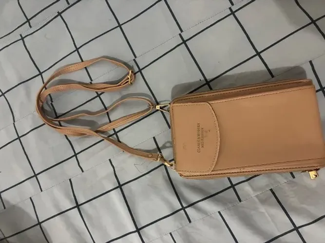 Bolsa alça transversal porta celular+carteira.