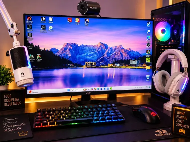 PC GAMER / ? SETUP COMPLETO PARA JOGAR + FAZER LIVE