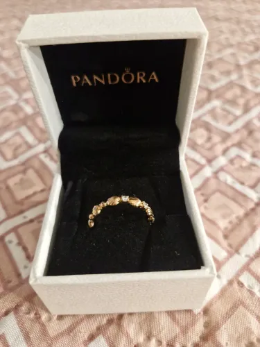 Anel pandora rose original 