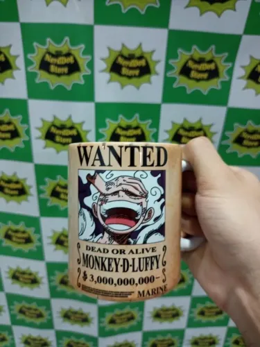 Caneca Luffy Gear 5 - Nika One Piece Zoro Sanji Goku Personalizada - NerdDog Store