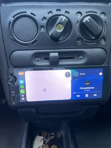 Multimídia 1dinn com apple carplay sem fio 