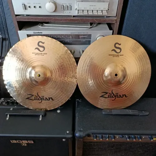 Pratos Zildjian S Mastersound Hihat 14 Top E Bottom