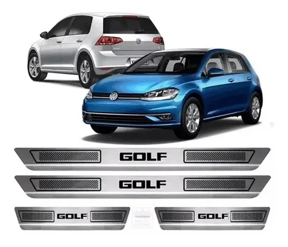 Jogo Soleira De Porta Aço Inox Volkswagen Golf