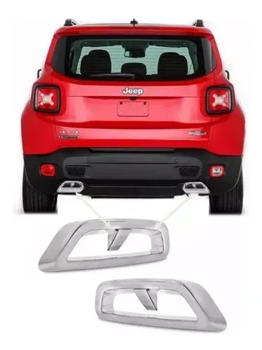 Aplique Fiat Uno 2011/ - Escapamento Cromado - Shekparts