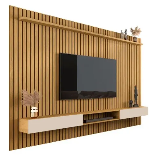 Painel Flora 2,20m Acabamento Ripado ! Frete + Montagem Grátis !
