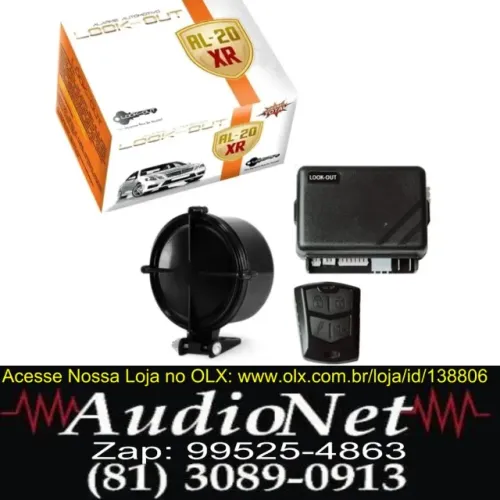 Alarme Carro Automotivo Universal Al 20 Xr Look Out Sirene