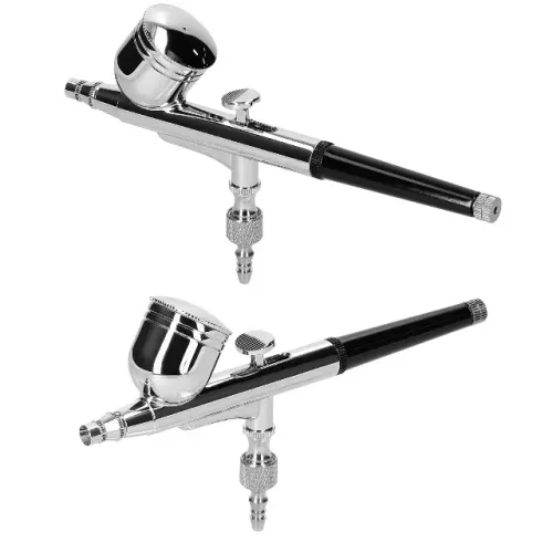 kit aerógrafo elétrico pistola, 0.3mm bico, 20-35psi dmh1721-preto