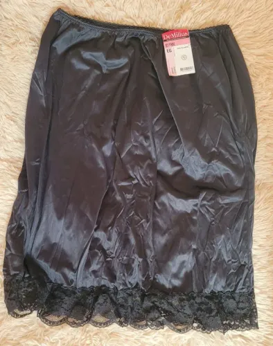 Anágua lingerie chantal Demillus preto - EG - 100% poliamida
