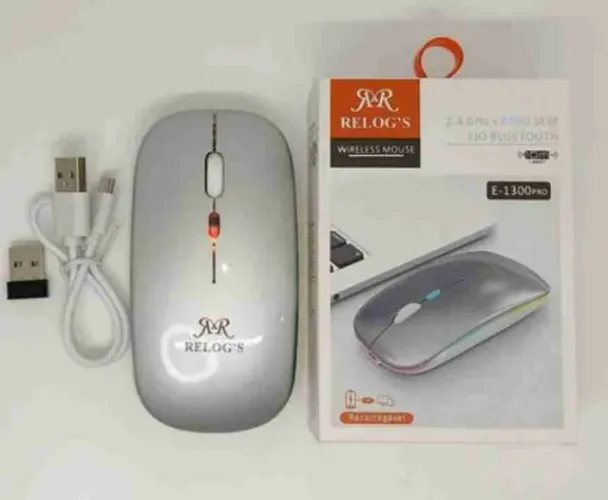 Mouse Bluetooth Recarregável Mac Note PC Tablet Novo