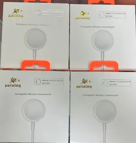 Carregador Para Smartwach Indução Séries 1 2 3 4 5 6 Cor Branco