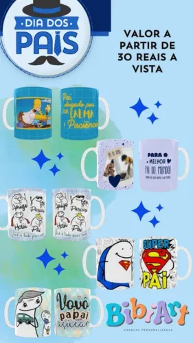Canecas personalizadas - dia dos Pais