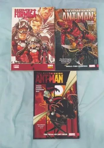 Homem Formiga Nova Marvel + Astonishing Ant-man 2 e 3 (IMPORTADO)- HQ - 