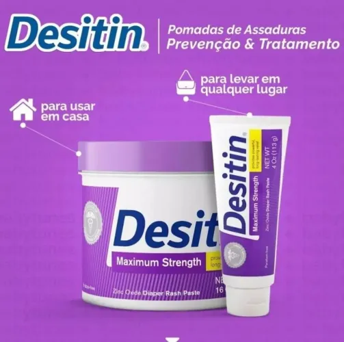 Pomada Desitin Roxa para Tratamento de Assaduras