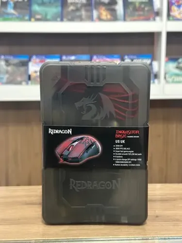 Mouse Gamer Redragon Inquisitor Basic Preto Novo Lacrado
