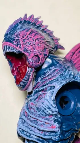 Cabeça e Tronco Monstro Aquático - altura do tronco 8 cm (cabeça 3 cm) ideal p/ custom
