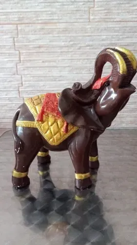 Elefante Indiano em Gesso maciço