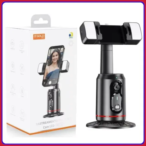 Estabilizador Gimbal Para Celular Selfie Rastreamento Facial Giratório 360