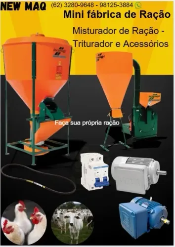Mini Fábrica de Ração - Misturador e Triturador