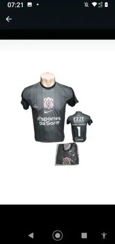 Camisa de Goleiro Corinthians Hugo Souza - Oficial