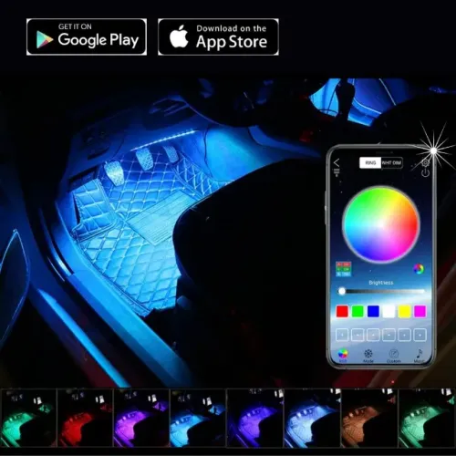 Instalação Barra de Leds Pedais Internos RGB para os Pedais com Controle Virtual Universal